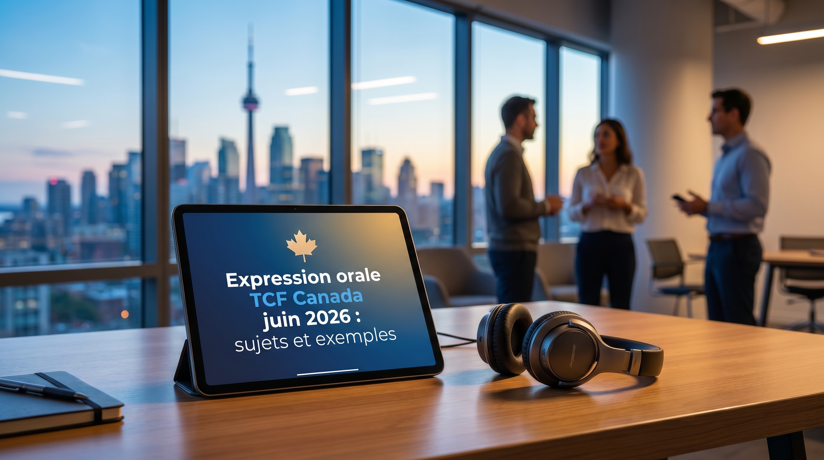 Image de couverture – Expression orale TCF Canada juin 2026 : sujets et exemples