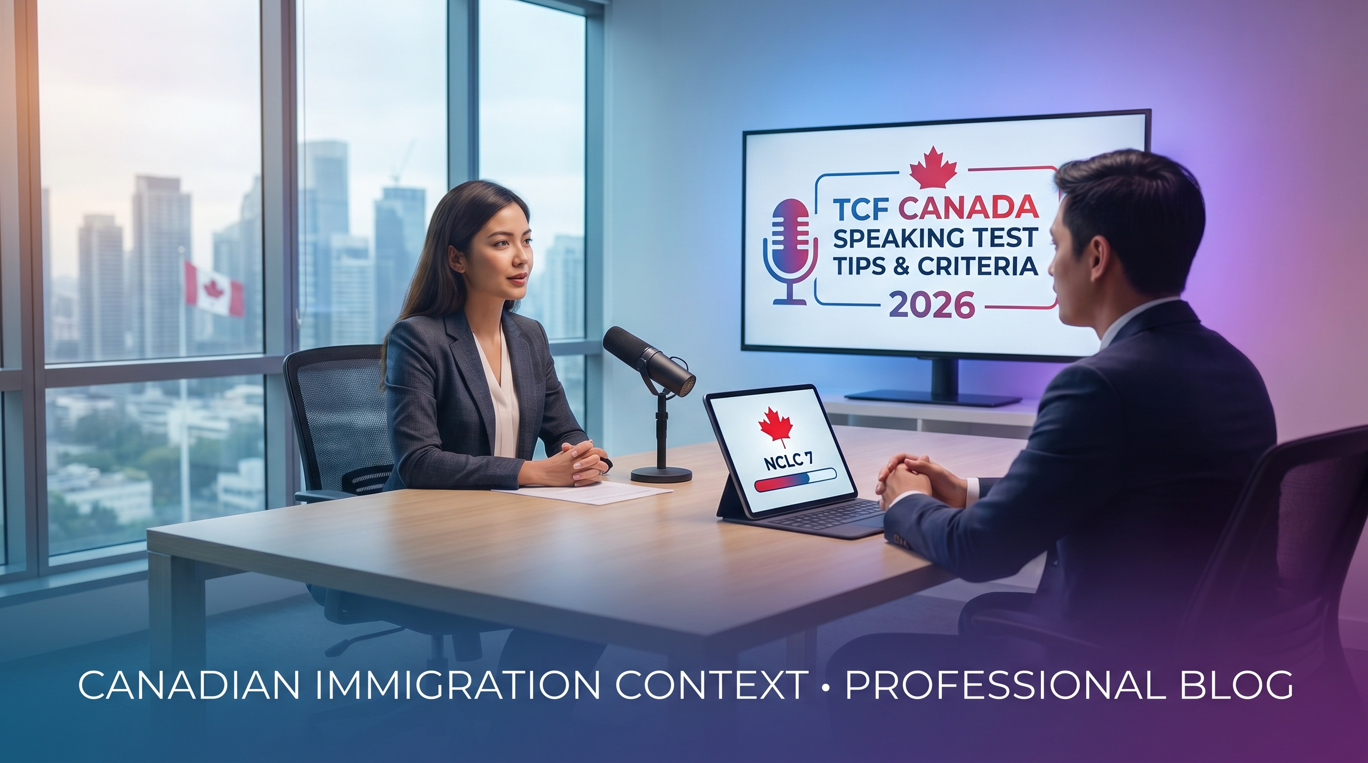 Image – TCF Canada Speaking Test Tips and Criteria 2026 ; Score NCLC 7